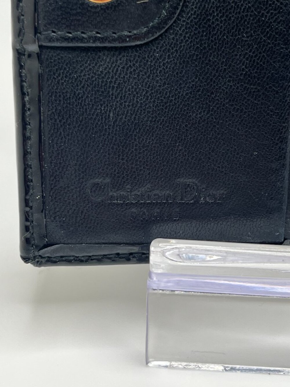 Christian Dior Black & Tan Oblique Jacquard Bifold Wallet - Picture 11 of 13